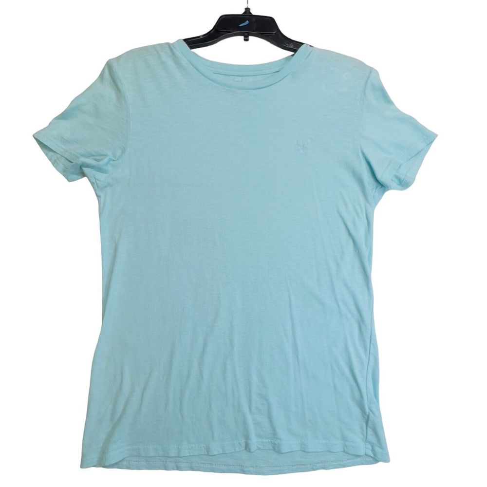 American Eagle Legend Shirt Womens S/P Crew Neck Blue‎ Short Sleeve